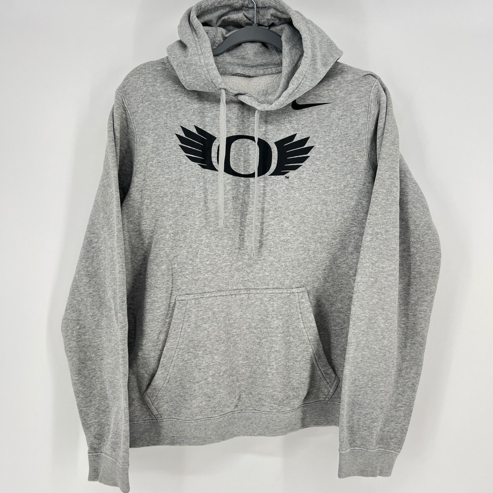 Nike Oregon Ducks Pullover Hoodie Gray Men's Small college collegiate Gray